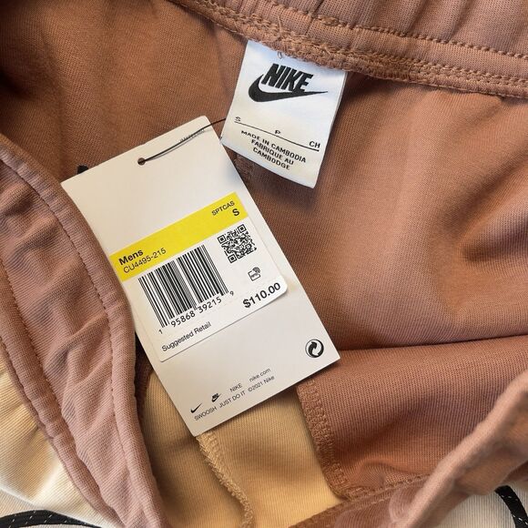 Nike TECH Fleece Pants Joggers Men Small Mineral Clay Brown Tan CU4495-215 NEW - Picture 6 of 8